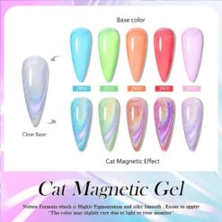 Omnipotent Iridescent Cat Magnetic Gel Nail Polish 10ml -Born Pretty Salon b zhu 11