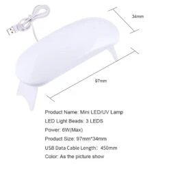6W White UV/LED Lamp Nail Dryer -Born Pretty Salon d4189f50e13cd6b2dd1b3fcd2ab8ea11