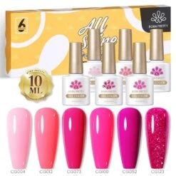 Rose Pink 6 Colors Gel Polish Set 25 10ml -Born Pretty Salon lQDPJwrjcu7 iOjNAyDNAyCwIBTi77Oj PIEvHVoE0AqAA 800 800
