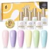 BORN PRETTY Pastel 6 Colors Gel Polish Set 17 10ml