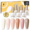 BORN PRETTY Nude 6 Colors Gel Polish Set 20 10ml