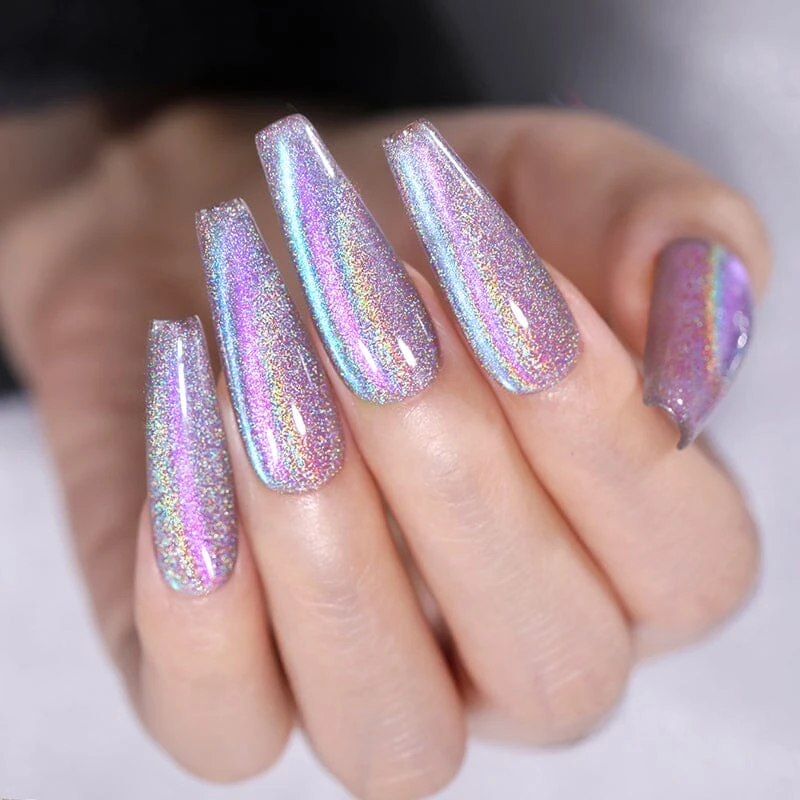 Iridescent Rainbow Glass Cat Magnetic Gel Polish 10ml 3 Iridescent Rainbow Glass Cat Magnetic Gel Polish 10ml - Image 3