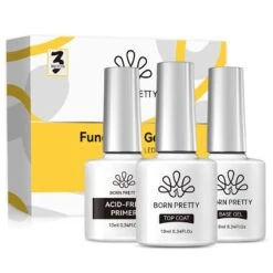 3pcs Set (Primer, Base Gel, Super Top Coat) 10ml
