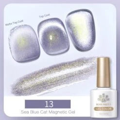 BORN PRETTY Sea Blue Cat Magnetic Gel 13 10ml
