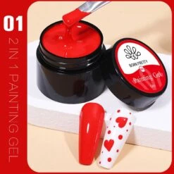 Red 2 In 1 Painting Gel 5ml -Born Pretty Salon z1 1 6b301eaa defc 47f1 9540 4e8e998be66b