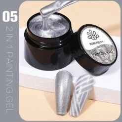 Silver 2 In 1 Painting Gel 5ml -Born Pretty Salon z1 5 ae467097 13ef 4bda aef2 17335872106e
