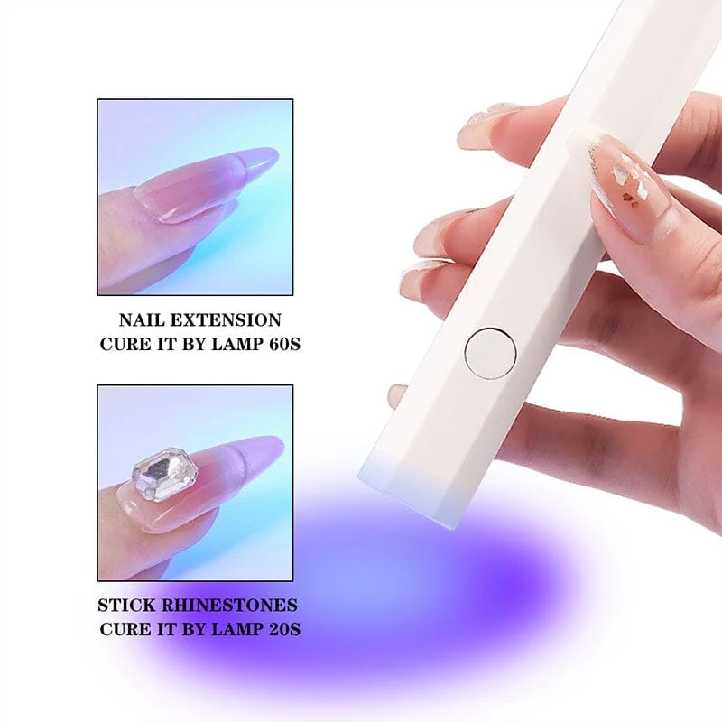 No Brand Pink Hexagon Handheld Nail Lamp 3W 12 No Brand Pink Hexagon Handheld Nail Lamp 3W - Image 12