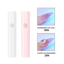 No Brand White Triangle Handheld Nail Lamp 3W -Born Pretty Salon zhu 2 abd6d66f fd8f 412b 9726 91c1cc949add