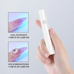 No Brand White Octagon Handheld Nail Lamp 3W -Born Pretty Salon zhu 9 CDZY 8454067d 5c78 43e4 9993 f21b7b76a768