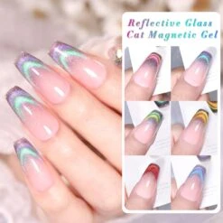 Reflective Glass Cat Magnetic Gel Polish 10ml -Born Pretty Salon zhu1 2