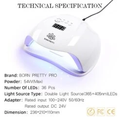 54W UV LED Nail Lamp -Born Pretty Salon zhu19