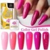 Rose Pink 6 Colors Gel Polish Set 25 10ml