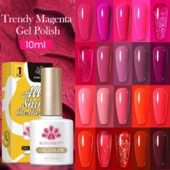 Trendy Magenta Gel Polish 10ml