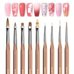 9pcs Nail Brush Set