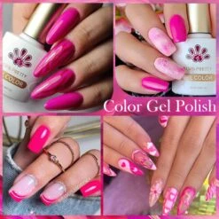 Rose Pink 6 Colors Gel Polish Set 25 10ml -Born Pretty Salon zhu8 54928b8a 0989 41ec a65b bc4d3e723aee