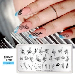 BORN PRETTY Nail Stamping Plate Flower Tango-L010 -Born Pretty Salon zhutu4
