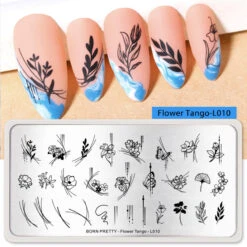 BORN PRETTY Nail Stamping Plate Flower Tango-L010 -Born Pretty Salon zhutu7