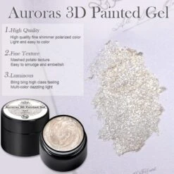 Auroras 3D Painted Gel A02 5ml -Born Pretty Salon zi6 c858c777 94d4 476b a457 584cc7a12996
