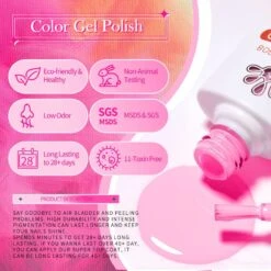 Rose Pink 6 Colors Gel Polish Set 25 10ml -Born Pretty Salon zi6 dff4de93 0d90 45f8 addc 38686b4f6607
