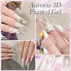 Auroras 3D Painted Gel A02 5ml -Born Pretty Salon zi9 92b36728 706b 472f 96db fa509d9e7a2f